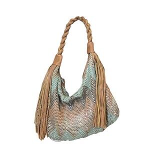 Unbranded Fashion Multicolor Fringe Sequin Western Boho Chic Style Shoulder Bag